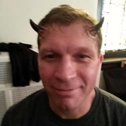 Architect of Chaos Robert Z'Dar Jodi Byrne Cincinnati Makeup Artist Devil Horns